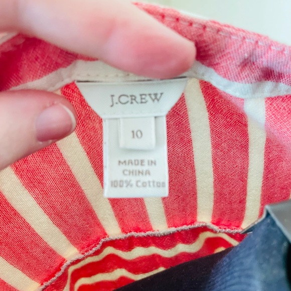 J. Crew pink/ivory striped dress - Picture 2 of 3